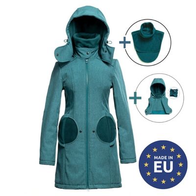 Liliputi Love - 4in1 Mama Coat Lagoon