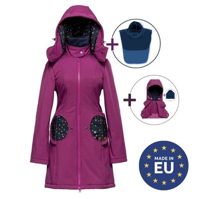 Liliputi Love - 4in1 Mama Coat Magenta