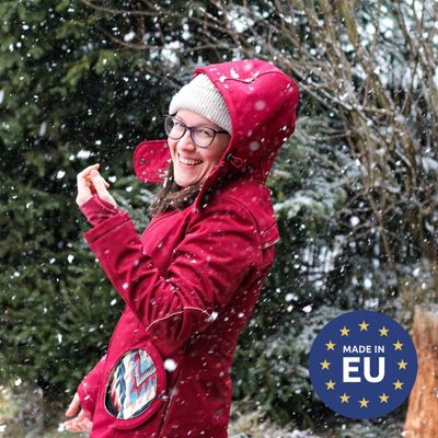 Liliputi Love - 4in1 Mama Coat Burgundy